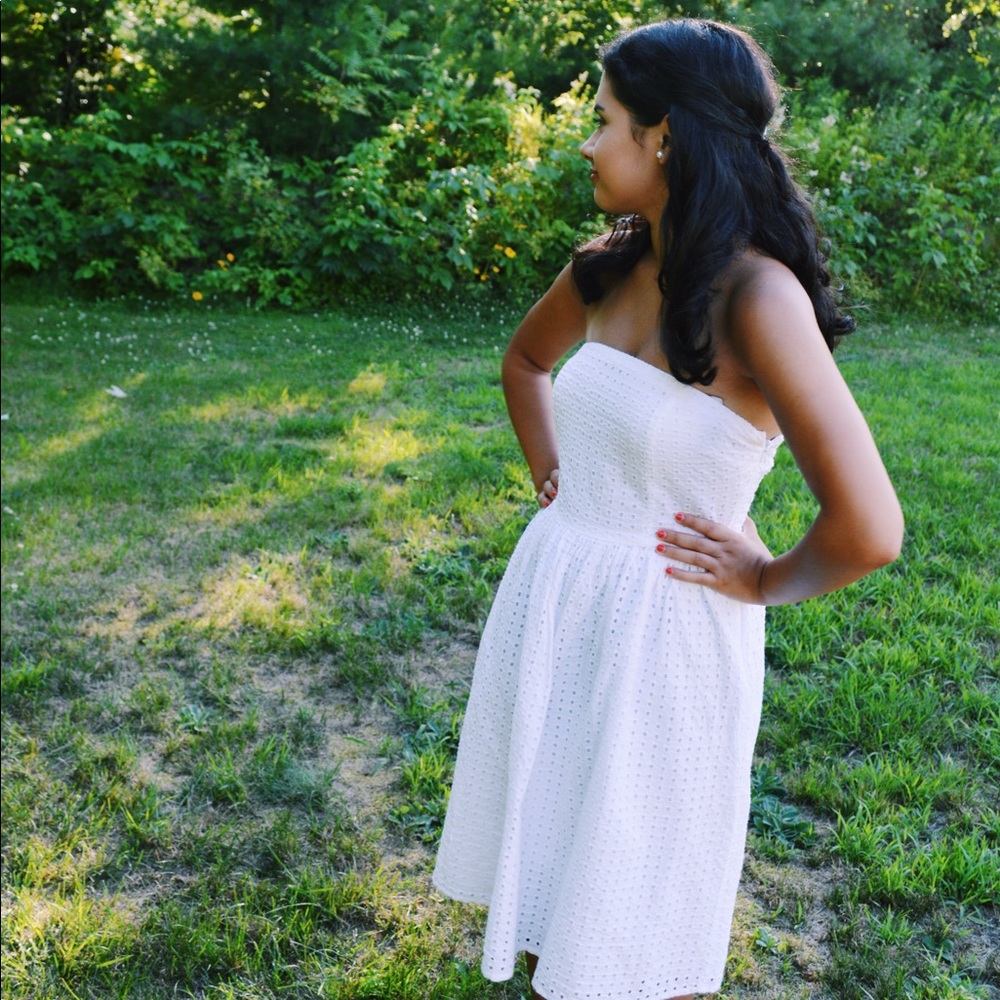 white dress